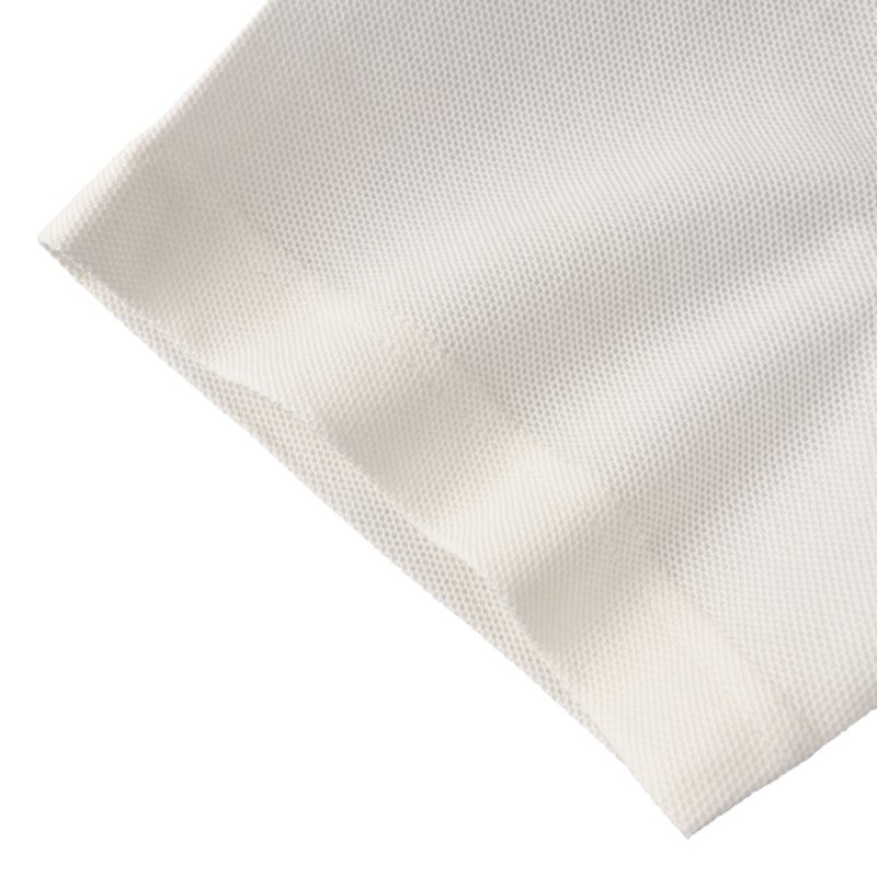 White Short Sleeve Polo Shirt with Heart Embroidery view