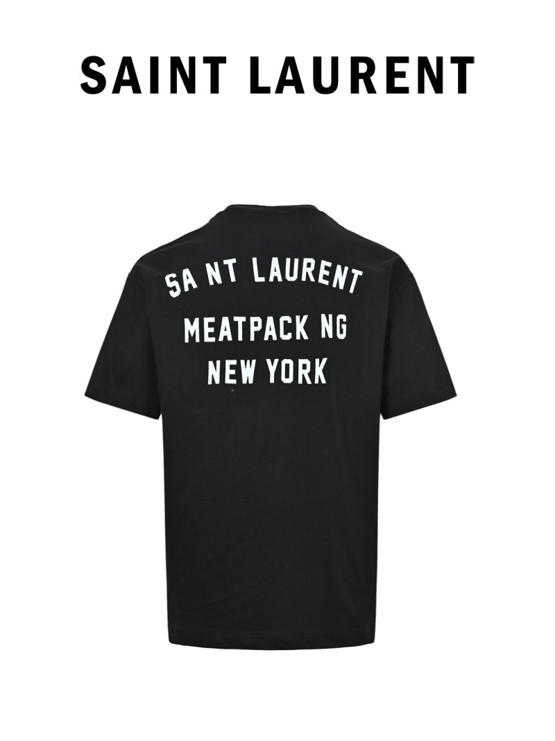 Saint Laurent Meatpacking New York Black T-Shirt view