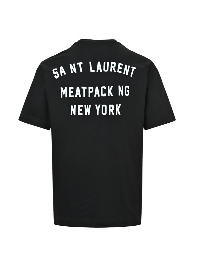 Saint Laurent Meatpacking New York Black T-Shirt view