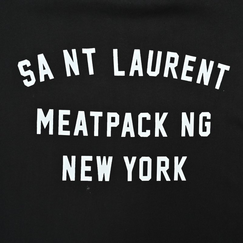 Saint Laurent Meatpacking New York Black T-Shirt view