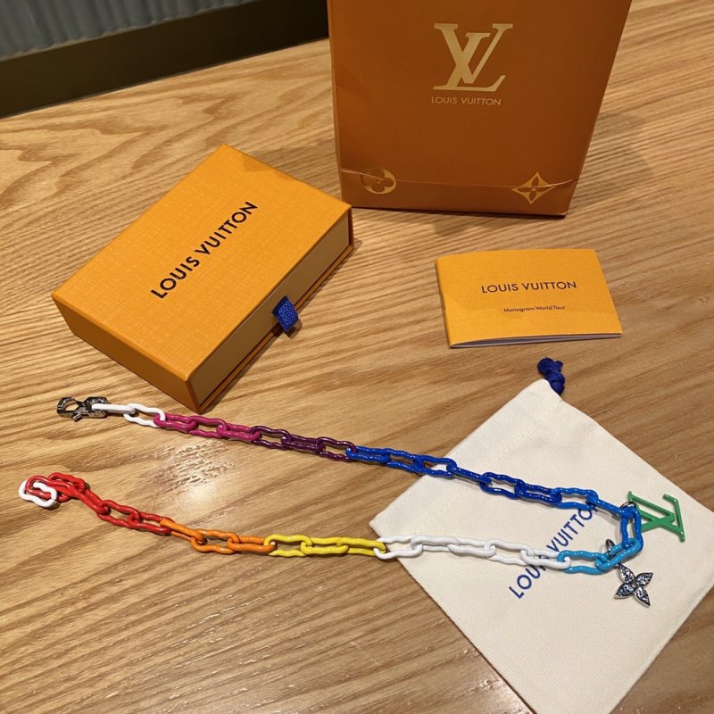 Louis Vuitton Rainbow Chain Link Necklace - Multicolor view