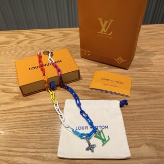 Louis Vuitton Rainbow Chain Link Necklace - Multicolor view 5