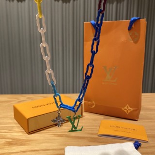 Louis Vuitton Rainbow Chain Link Necklace - Multicolor view 6