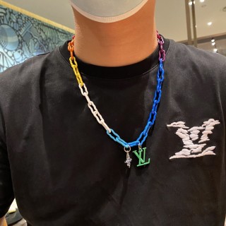 Louis Vuitton Rainbow Chain Link Necklace - Multicolor view 8