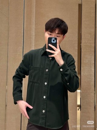 Stone Island Dark Green Denim Overshirt Jacket view 2