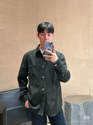 Stone Island Dark Green Denim Overshirt Jacket view 3