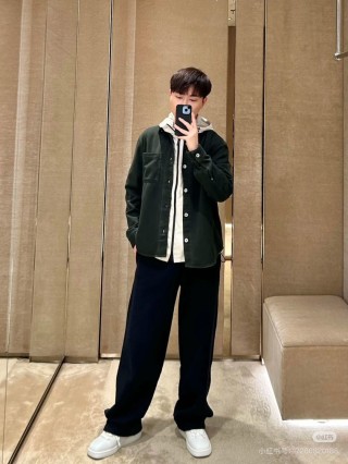 Stone Island Dark Green Denim Overshirt Jacket view 5