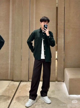 Stone Island Dark Green Denim Overshirt Jacket view 6