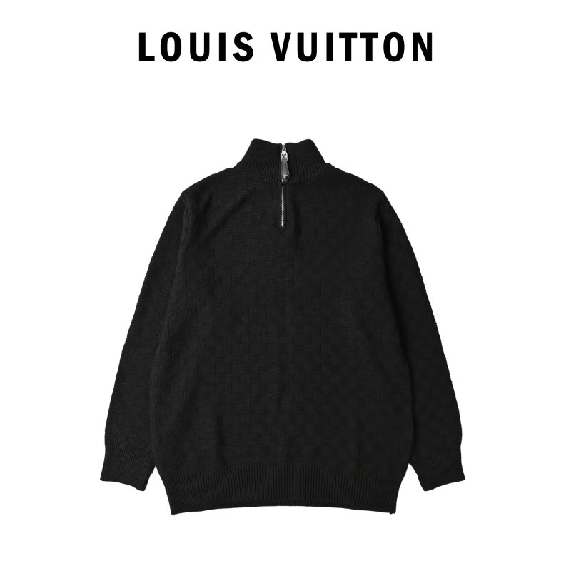 Charcoal Half-Zip Knit Sweater view