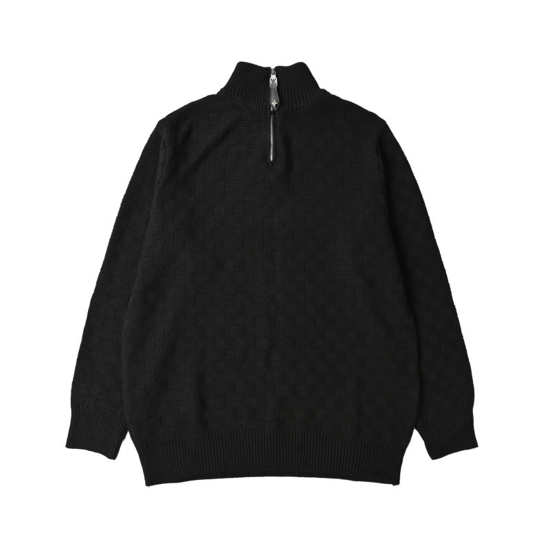 Charcoal Half-Zip Knit Sweater view