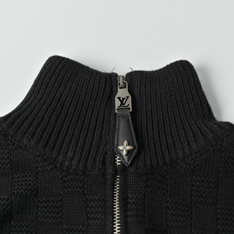 Charcoal Half-Zip Knit Sweater view