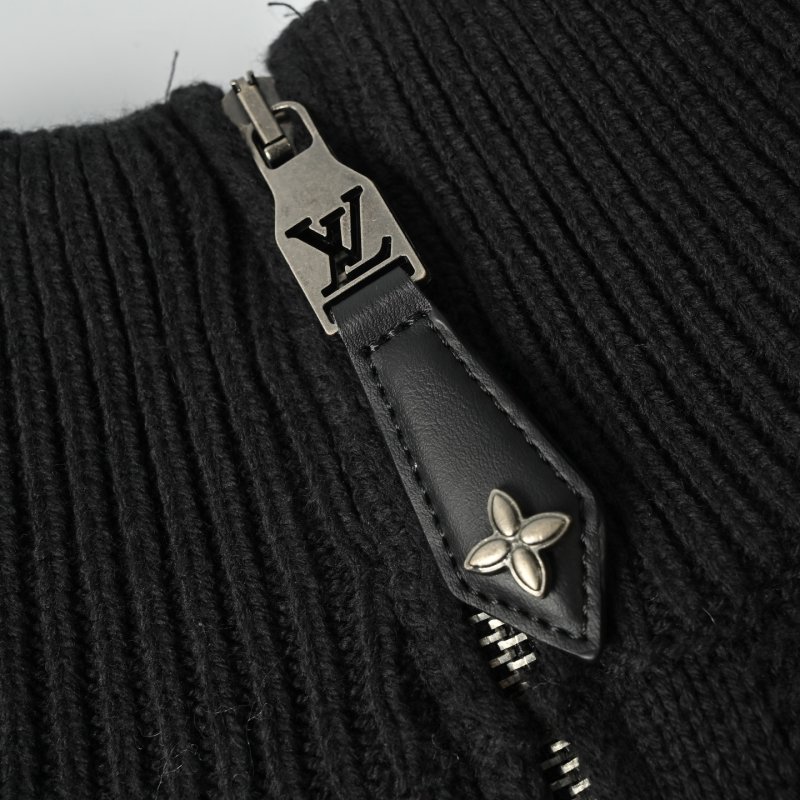 Charcoal Half-Zip Knit Sweater view
