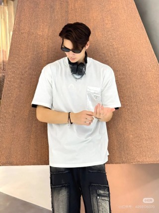 Prada White Pocket T-Shirt view 3