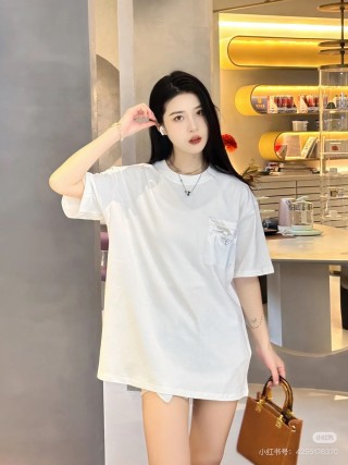 Prada White Pocket T-Shirt view 5