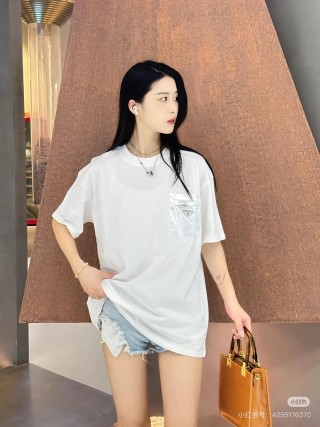 Prada White Pocket T-Shirt view 6