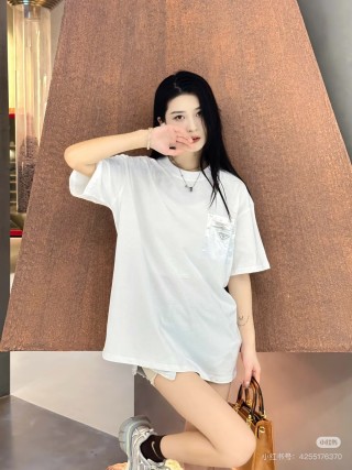 Prada White Pocket T-Shirt view 8