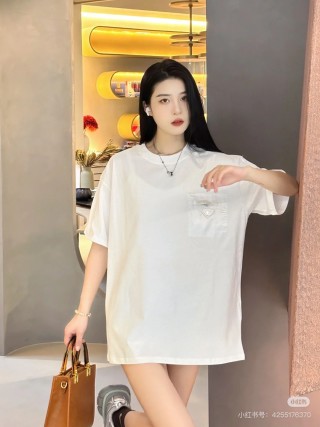 Prada White Pocket T-Shirt view 9