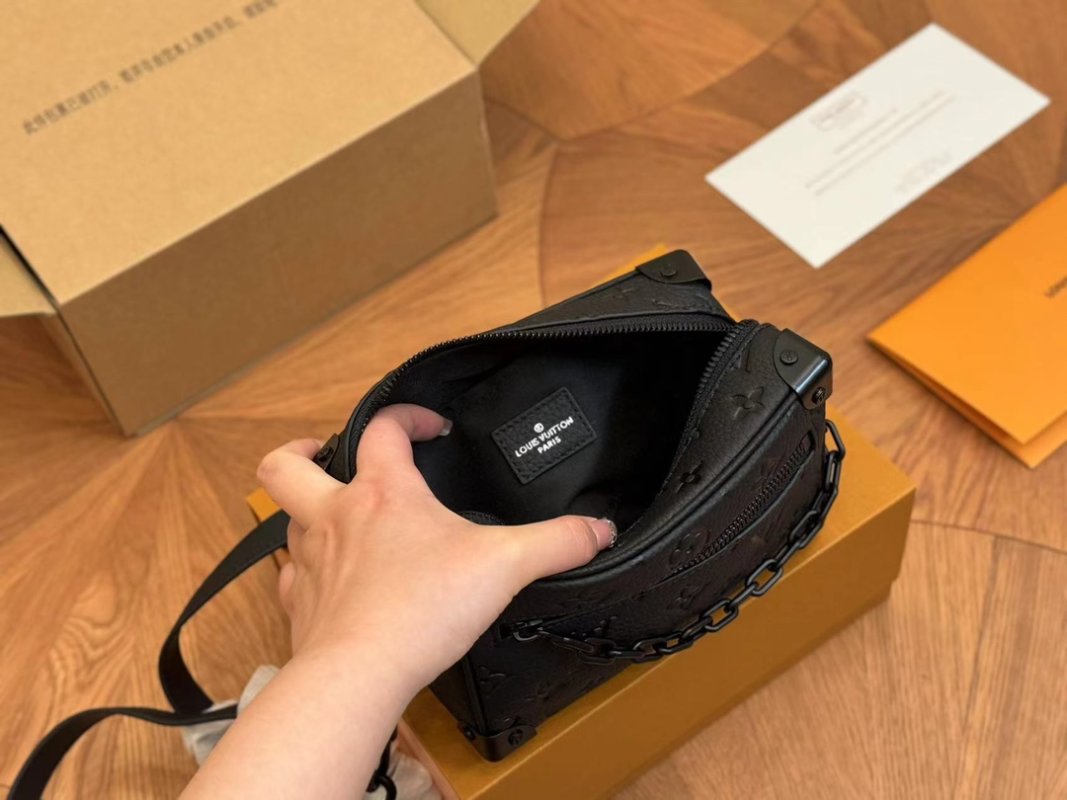 Louis Vuitton Mini Soft Trunk Crossbody Bag Black view