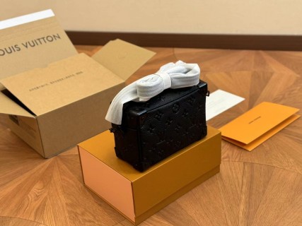 Louis Vuitton Mini Soft Trunk Crossbody Bag Black view 7