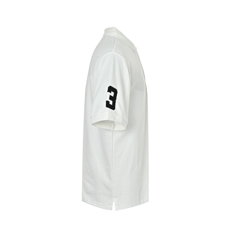 Polo Ralph Lauren White Polo Shirt with Embroidered Logo view