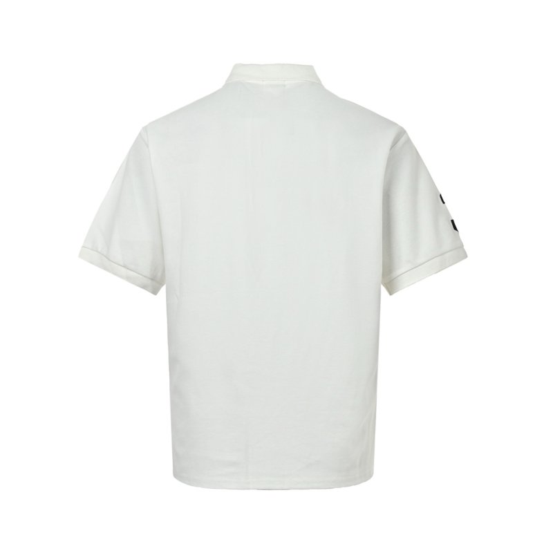 Polo Ralph Lauren White Polo Shirt with Embroidered Logo view