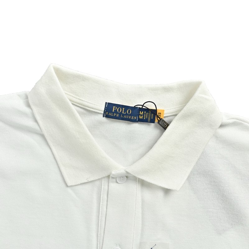 Polo Ralph Lauren White Polo Shirt with Embroidered Logo view