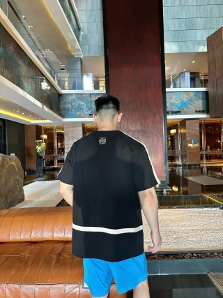 Essentials Black Stripe Short Sleeve T-Shirt view 2