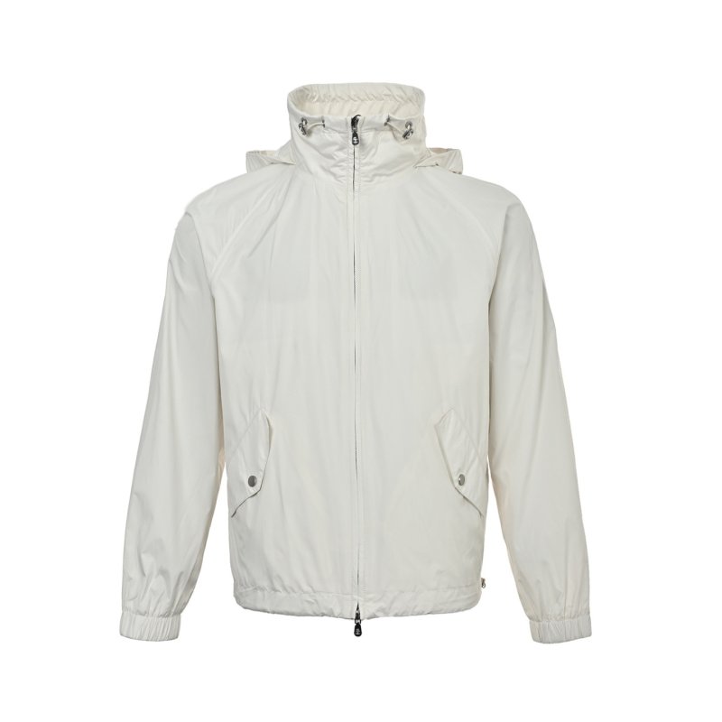 White Oversized Windbreaker Jacket