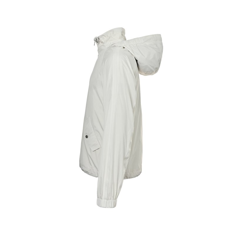 White Oversized Windbreaker Jacket view