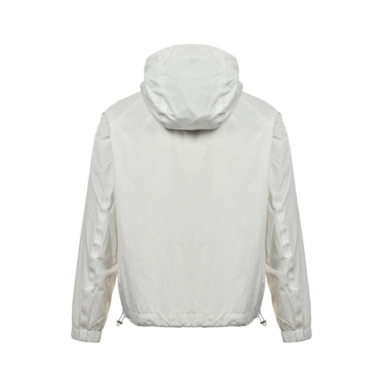 White Oversized Windbreaker Jacket view