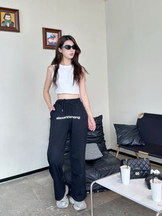 Alexander Wang Black Logo Joggers view 2