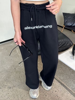 Alexander Wang Black Logo Joggers view 5