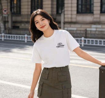 Balenciaga White Logo Short Sleeve T-Shirt view 7