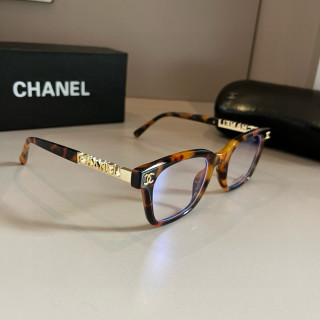 Chanel Tortoiseshell Square Frame Sunglasses with Gold Hardware view 1
