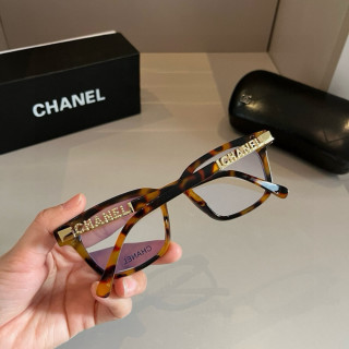 Chanel Tortoiseshell Square Frame Sunglasses with Gold Hardware view 5
