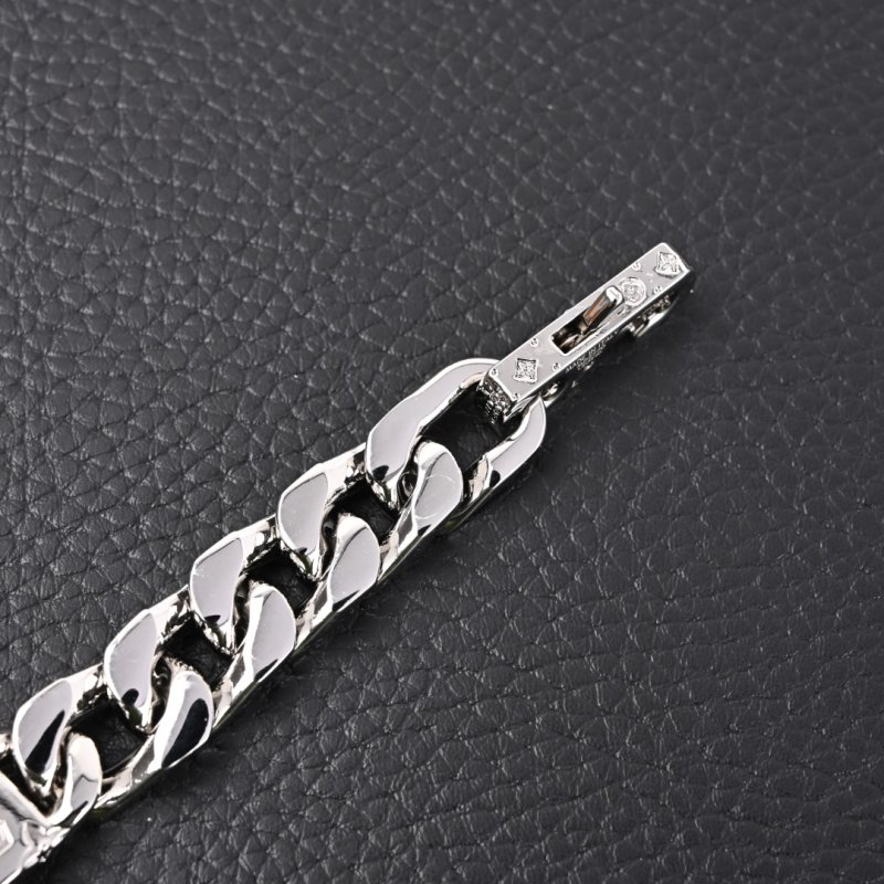 Louis Vuitton Monogram Chain Silver Cuban Bracelet view
