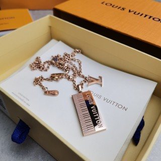 Louis Vuitton Piano Keyboard Pendant Necklace Gold view 2
