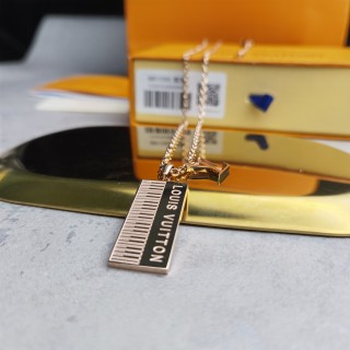 Louis Vuitton Piano Keyboard Pendant Necklace Gold view 4