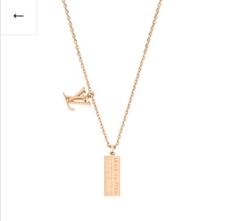 Louis Vuitton Piano Keyboard Pendant Necklace Gold view 5