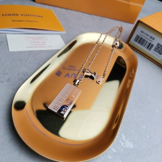 Louis Vuitton Piano Keyboard Pendant Necklace Gold view 6