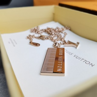 Louis Vuitton Piano Keyboard Pendant Necklace Gold view 8