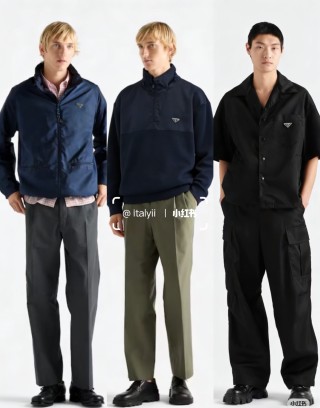 Prada Black Half-Zip Technical Nylon Jacket view 6