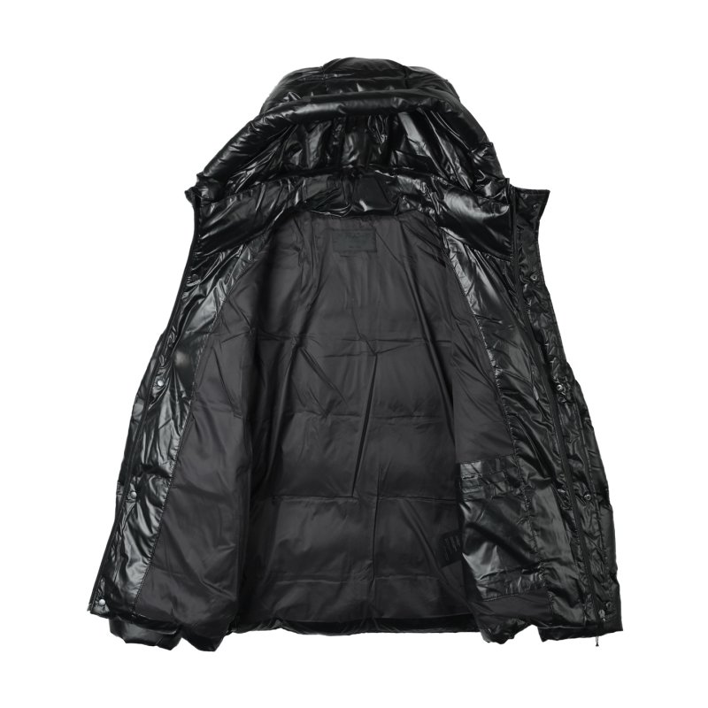 Black Puffer Down Jacket – Cropped Oversized Fit view