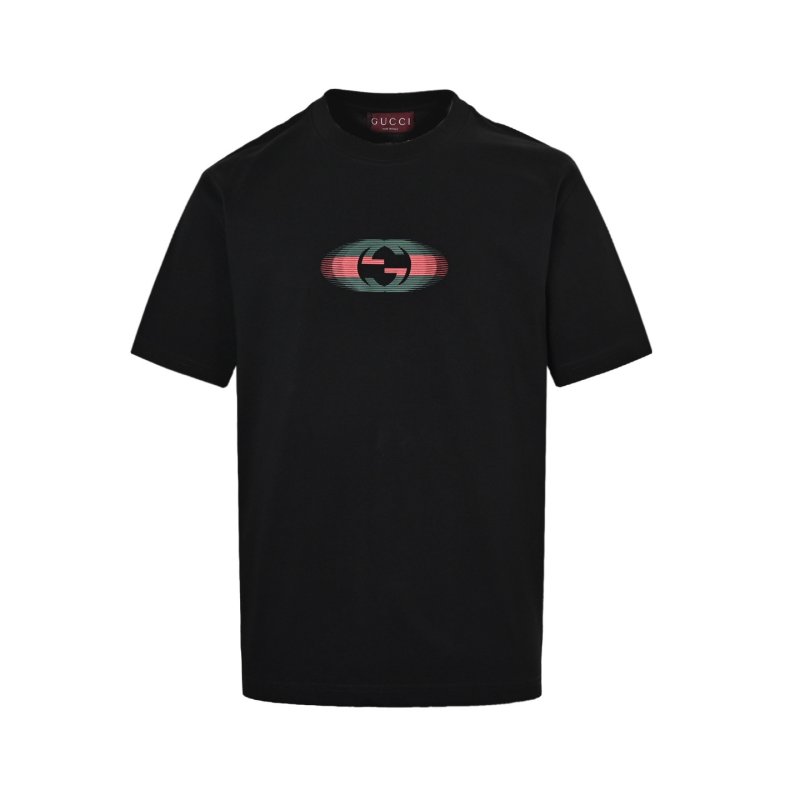 Gucci GG Logo Black Short Sleeve T-Shirt view
