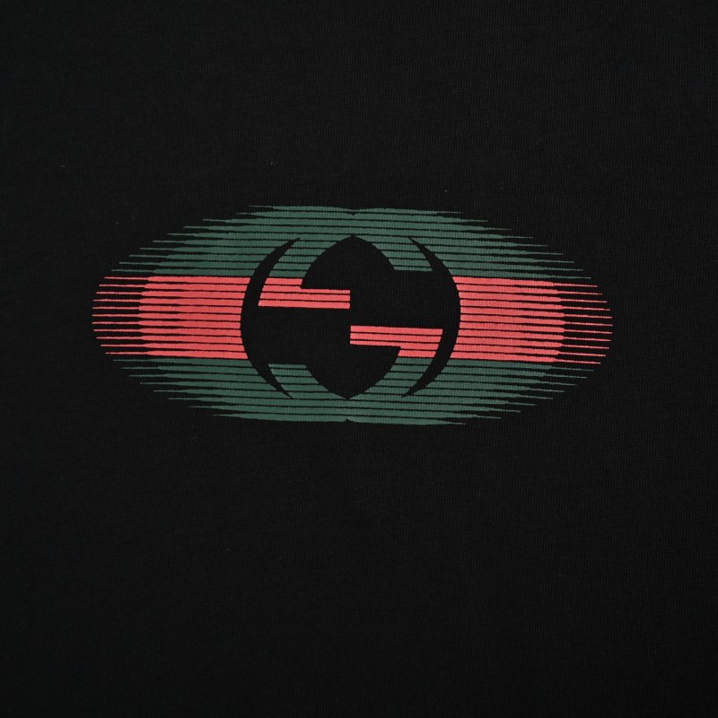 Gucci GG Logo Black Short Sleeve T-Shirt view