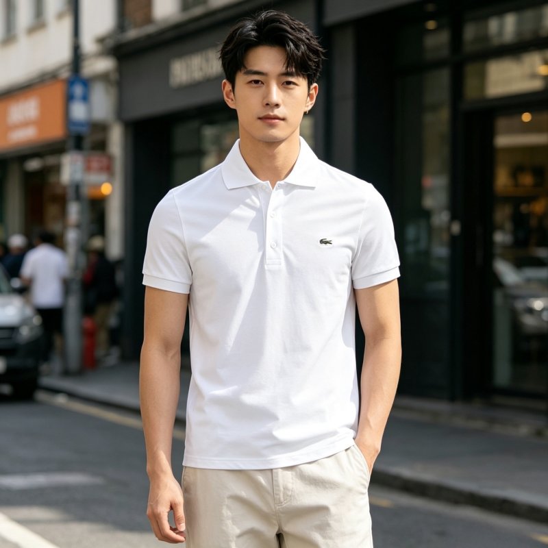 Lacoste Classic White Polo Shirt