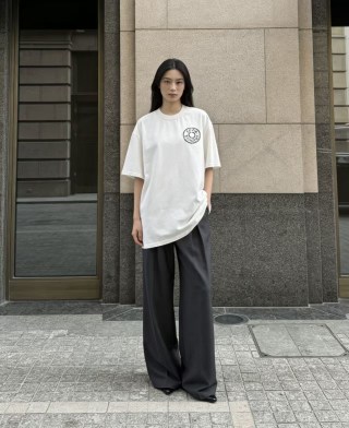 Acne Studios White Logo Circle T-Shirt view 2