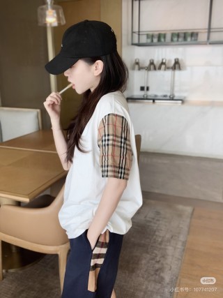 Burberry Check Navy Shorts view 5