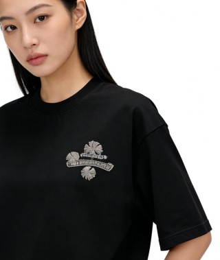 Chrome Hearts Black Graphic Back Print T-Shirt view 2