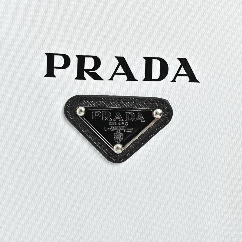 Prada White Logo T-Shirt view